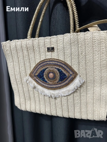 Плетена чанта с око - Bagtobag, снимка 3 - Чанти - 54398400