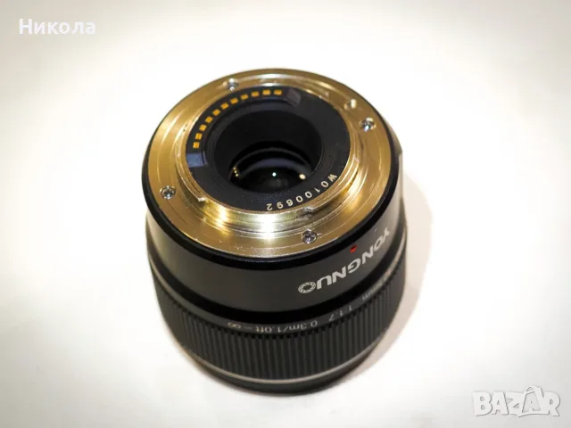 Обектив за МИКРО Yongnuo YN 42.5mm f1.7 за M4/3, снимка 4 - Обективи и филтри - 55475630