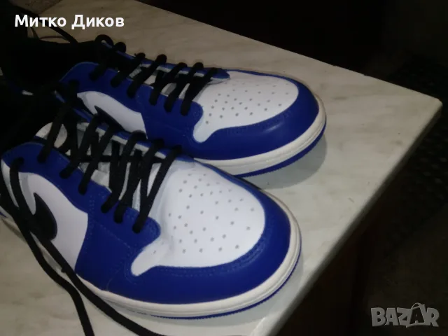 Nike Air Jordan 1 Retro Low OG Game Royal маркови марат. ест. кожа нови №43 US 9.5 UK 8.5 ст. 275мм, снимка 6 - Маратонки - 55513143