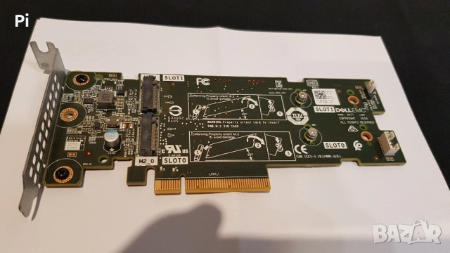 Dell 2-портова PCI Express 3.0 X8 нископрофилна M2.2280 Boss адаптерна карта