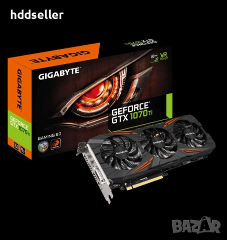 Продавам видеокарта GIGABYTE 1070ti 8GB, снимка 2 - Видеокарти - 54637409