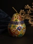 Винтидж декоративна кутийка / бижутерка Cloisonné .1970-1990г., снимка 1