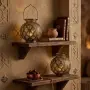 Комплект 2 бр. марокански LED фенери на батерии с перфориран метал (светлинни сенки) за интериор и д, снимка 8