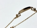 Златна Детска Гривна с плочка 1,266 грама 14K(проба 585) , снимка 5