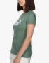 Оригинал! PUMA Essential Logo Tee Green дамска тениска с къс ръкав и лого, снимка 3