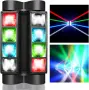 BETOPPER Сценична светлина, DJ светлина с движеща се глава за партита, 8x3W RGBW LED паяк, снимка 11