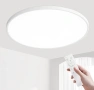 LED таванна лампа MOONSEA 80W, 80 см, голяма плоска димируема LED плафониера с дистанционно управлен, снимка 1