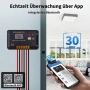 30A соларен контролер за зареждане 12/24V PWM Bluetooth приложение мониторинг 2 USB порта, снимка 12