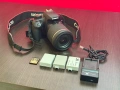 Canon EOS 1000D + обектив 18-200mm, 3 батерии и зарядно, снимка 1