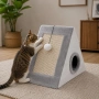 Къщичка за котки 4 в 1 - Драскалка, легло, играчка и уютно скривалище 39 x 45 x 14 cm, снимка 2