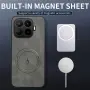 Стилен MagSafe Кейс за Xiaomi 17T / Pro 5G със защита на камерите - Кафяв, снимка 4