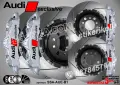 Audi Exclusive надписи за капаци на спирачни апарати , снимка 3