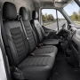 Луксозна тапицерия PANDA за Mercedes Sprinter III 2018-2024 – еко кожа и текстил черно/сиво, снимка 1