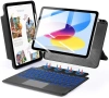 Нов Калъф с клавиатура за iPad 10th Gen A16 2025, тъчпад, RGB, UK layout Кейс таблет Айпад, снимка 1