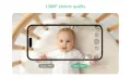 Чисто нов смарт бебефон Simyke BMS28-1 (1080P, 2.8" екран + App, Хардуерен бутон за поверителност, снимка 11