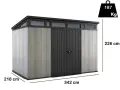Градинска къща Keter Artisan 11x7 с двойна врата, снимка 2
