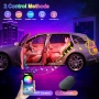 LED амбиентно осветление с APP контрол и 16 милиона цвята, музикален режим, цветна памет, снимка 2