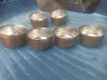 6 медни чашки с вътрешно калаено покритие, снимка 2
