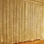 Коледни лампички с 300Led лампи 3 метра на 3 метра ,коледна завеса с дистанционно. С кукички за зака, снимка 5