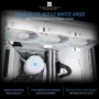 Thermalright AQUA ELITE 360 ARGB V2 Охладител за процесор 360 AIO с 3 PWM вентилатора – бял, снимка 3