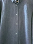 Tommy Hilfiger риза XL Regular Fit 100% памук сива, плътна материя, снимка 3