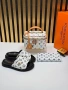 Louis Vuitton Нов Стилен Дамски Комплект Чехли Чанта Различни Модели Луи Витон , снимка 1