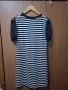Продавам черно бяла рокля, снимка 2