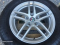 Лети джанти 16ки 5х110 Alfa Romeo + летни гуми 225/55/16 Continental, снимка 4