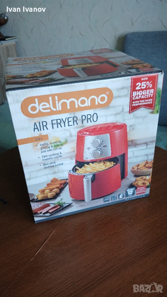 Чисто нов еър фрайър/Delimano Air Fryer Pro (MF-TN35C2), снимка 1