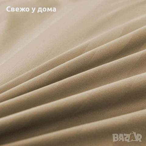 Комплект спално бельо 160x200 см с 2 калъфки 70x80 см, сатенени райета, микрофибър/памук, снимка 4 - Спално бельо - 55159291