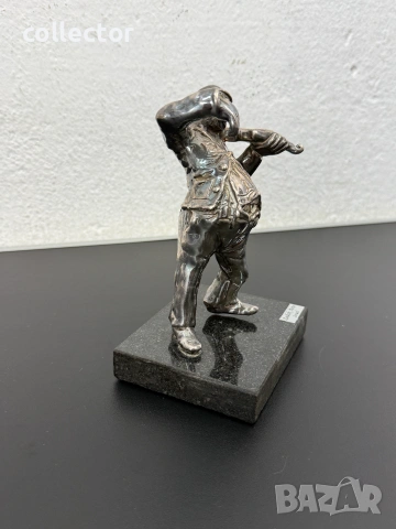 Сребърна фигура на цигулар - Zadok Arts. №8192, снимка 3 - Антикварни и старинни предмети - 55031278