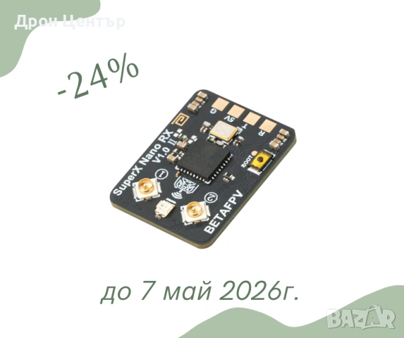 Промо Приемник SuperX ELRS Gemini Xross Nano (ELRS 2.4G+915M)