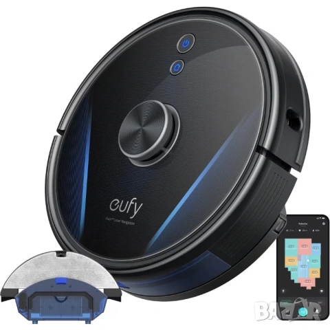 Прахосмукачка робот eufy RoboVac LR30 Hybrid+, Vacuum-Mop 2-in-1, Интелигентна автоматична изпразващ, снимка 3 - Прахосмукачки - 54809034