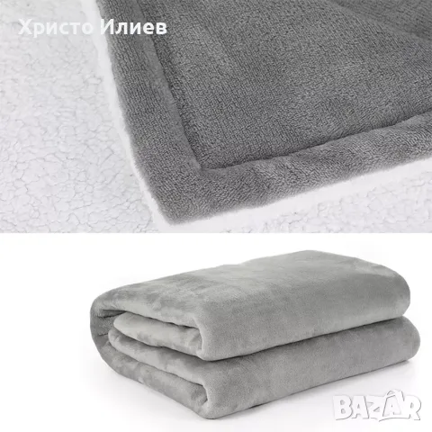 Електрическо одеяло 160x120см Сиво, снимка 2 - Олекотени завивки и одеяла - 55429979