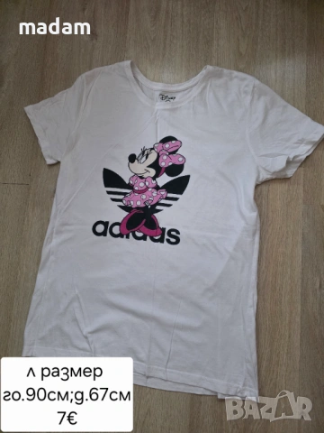 Дамска тениска мики маус, снимка 2 - Тениски - 54436775