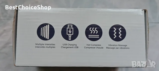 Масажор за коляно лакти и рамене с 6 нива нагряване и 3 на вибрация – Heated Vibration Knee Massager, снимка 6 - Масажори - 55352914