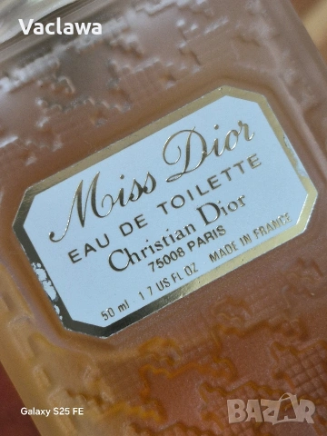 Miss dior eau de toilette 50 ml., снимка 8 - Дамски парфюми - 53962727