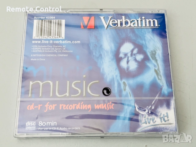 CD VERBATIM MUSIC 80 min (CD-R за аудио записвачки), снимка 2 - CD дискове - 54560272