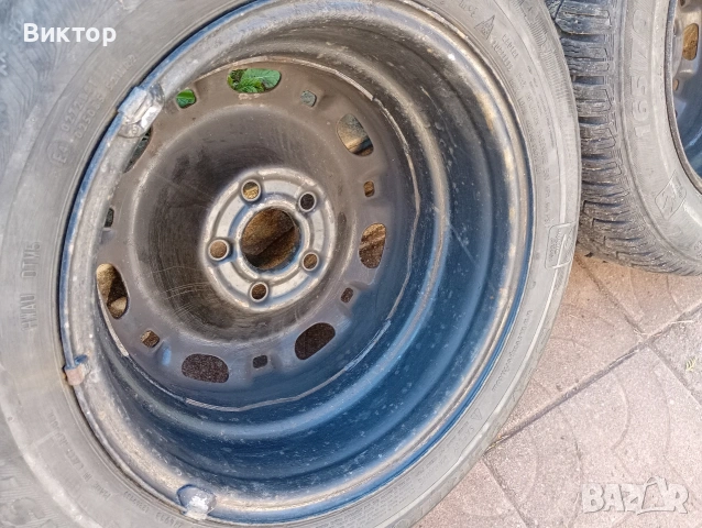 Джанти със зимни гуми 14 инча, 5x100 - VW, снимка 14 - Гуми и джанти - 54399263