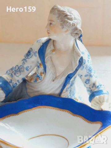 Порцеланова фигура на фирма MEISSEN-начало на 20 век., снимка 12 - Колекции - 54291121