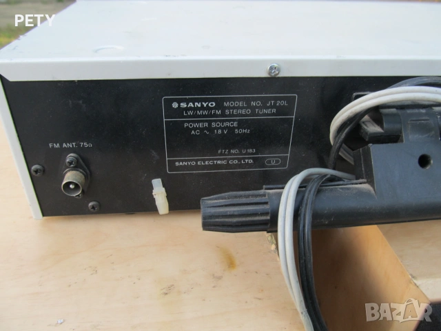 Stereo Tuner SANYO JT 20L 15 , снимка 4 - Ресийвъри, усилватели, смесителни пултове - 55081386