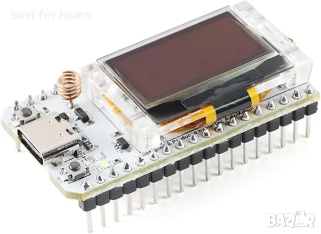 HiLetgo ESP32 V3 LoRa V3 SX1262 0.96 инчова OLED дисплейна развойна платка WiFi Bluetooth , снимка 3 - Части и Платки - 55334355