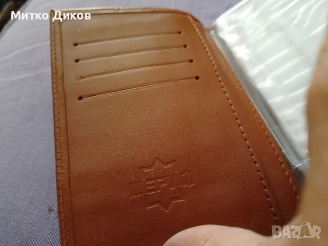 Портфейл Марков за Авто документи нов естествена кожа 140х 100 мм, снимка 8 - Портфейли, портмонета - 55422560