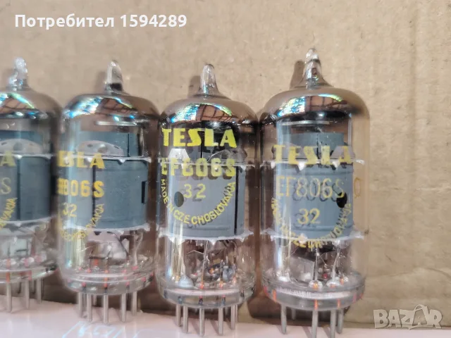Мрачната четворка EF806S Tesla радио лампи, снимка 3 - Аудиосистеми - 55539666