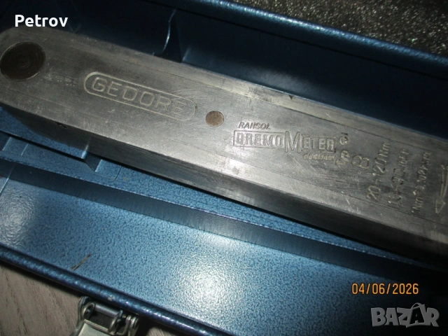 GEDORE - RAHSOL - DREMOMETER - Typ B - MADE IN GERMANY -Нов Внос- 1/2" Динамометричен Ключ 20-120Nm , снимка 3 - Ключове - 54906984