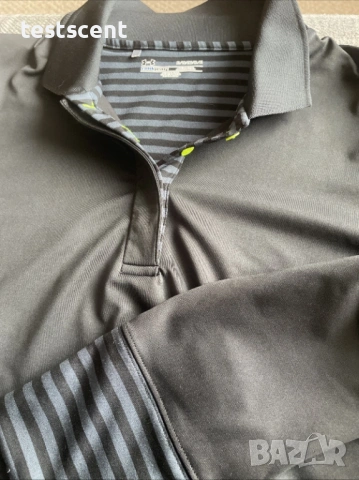 Блуза с дълъг ръкав Under Armour Long Sleeve Grey Sports Top – XL сива с яка, снимка 9 - Спортни дрехи, екипи - 54002384