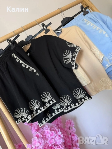 Дамски памучни комплекти с бродерия - 25€, снимка 3 - Комплекти - 54741510