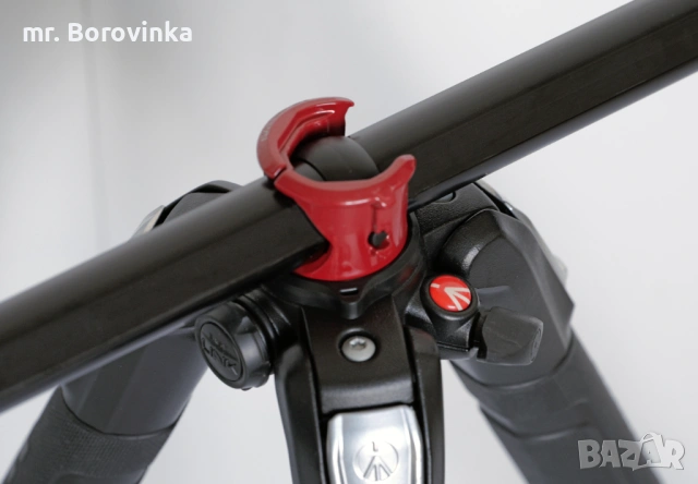 Статив Manfrotto MT055XPPO3 с глава MHXPro-3W и чанта MBAG80N, снимка 8 - Чанти, стативи, аксесоари - 54581998