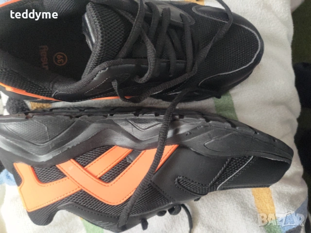 Черни леки маратонки, снимка 3 - Маратонки - 54308306