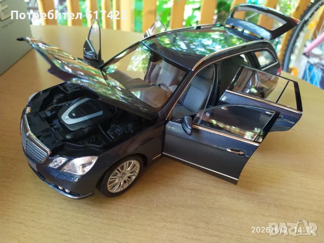 1:18 Метален модел на Mercedes S212 E-Klasse T-Modell / Tenorit Grau / 2009- Minichamps, снимка 7 - Колекции - 55531511